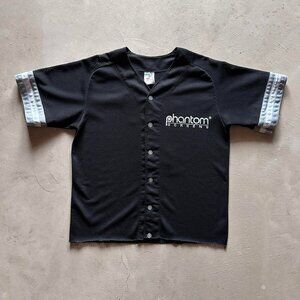 vintage athletic knits boxy baseball jersey